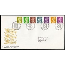 Gran Bretaña 1561/67 1991 SPD FDC Serie Reina Isabel II Sobre primer día Philatelic Bureau