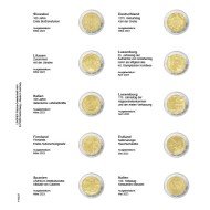Lindner 1118-37 Hoja impresa para moneda conmemorativa de 2 Euros: Eslovaquia 2023 - Italia 2023 Lindner 1118-37 Hoja impresa para moneda conmemorativa de 2 Euros: Eslovaquia 2023 - Italia 2023