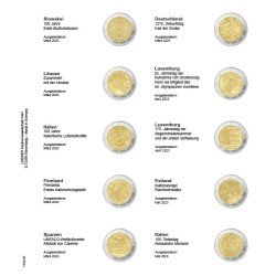 Lindner 1118-37 Hoja impresa para moneda conmemorativa de 2 Euros: Eslovaquia 2023 - Italia 2023 Lindner 1118-37 Hoja impresa para moneda conmemorativa de 2 Euros: Eslovaquia 2023 - Italia 2023