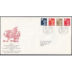 Gran Bretaña 1499/10 (de la serie) 1990 SPD FDC  Serie Reina Isabel II Gales  Sobre primer día Philatelic Bureau