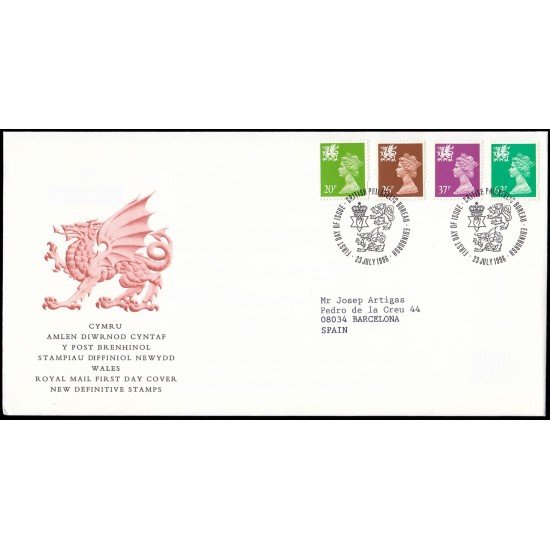Gran Bretaña 1893/04 (de la serie) 1996 SPD FDC Serie Reina Isabel II Sobre primer día Philatelic Bureau Gran Bretaña 1893/04 (de la serie) 1996 SPD FDC Serie Reina Isabel II Sobre primer día Philatelic Bureau