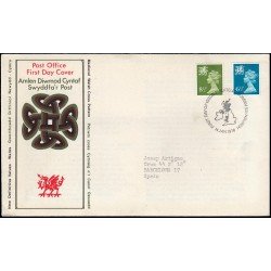 Gran Bretaña 774/79 (de la serie) 1976 SPD FDC Serie Reina Isabel II Gales  Sobre primer día Philatelic Bureau