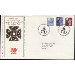 Gran Bretaña 846/54 (de la serie) 1978 SPD FDC Serie Reina Isabel II Gales  Sobre primer día Philatelic Bureau