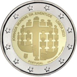 Portugal 2023 2 € euros conmemorativos Jornada Mundial de la Juventud