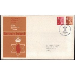 Gran Bretaña 807/12 (de la serie) 1976 SPD FDC Serie Reina Isabel II Irlanda del Norte Sobre primer día Belfast Gran Bretaña 807/12 (de la serie) 1976 SPD FDC Serie Reina Isabel II Irlanda del Norte Sobre primer día Belfast