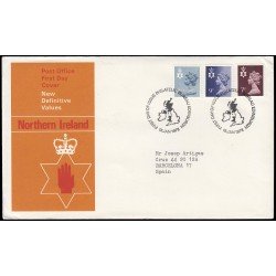 Gran Bretaña 846/54 (de la serie) 1978 SPD FDC Serie Reina Isabel II Irlanda del Norte Sobre primer día Philatelic Bureau Gran Bretaña 846/54 (de la serie) 1978 SPD FDC Serie Reina Isabel II Irlanda del Norte Sobre primer día Philatelic Bureau
