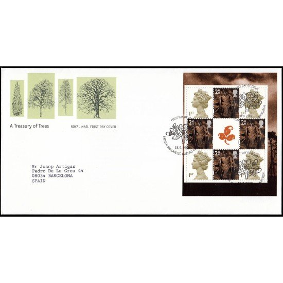 Gran Bretaña C2190a 2000 SPD FDC HB de Carné Prestigio Sobre primer día Philatelic Bureau