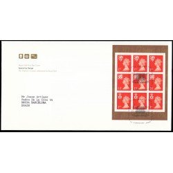 Gran Bretaña C2154 (2ª hoja) 2000 SPD FDC HB de Carné Prestigio Sobre primer día Londres
