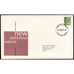 Gran Bretaña 765 1975 SPD FDC Serie Reina Isabel II Sobre primer día Windsor Gran Bretaña 765 1975 SPD FDC Serie Reina Isabel II Sobre primer día Windsor