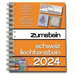Catálogo de sellos ZUMSTEIN Suiza/Liechtenstein 2024, con encuadernación en espiral Catálogo de sellos ZUMSTEIN Suiza/Liechtenstein 2024, con encuadernación en espiral