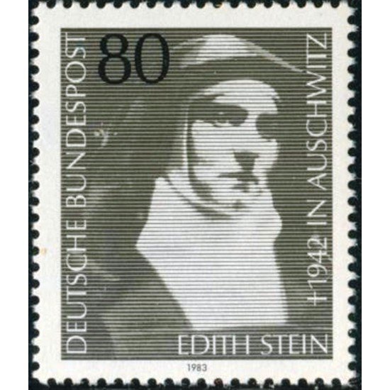 REL/S Alemania Federal Germany Nº 994 1983 Homenaje a Edith Stein Lujo REL/S Alemania Federal Germany Nº 994 1983 Homenaje a Edith Stein Lujo