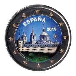 España 2013 2 € euros conmemorativos Color UNESCO Monasterio del Escorial España 2013 2 € euros conmemorativos Color UNESCO Monasterio del Escorial