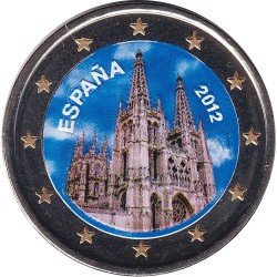 España 2012 2 € euros conmemorativos Color UNESCO Catedral de Burgos 