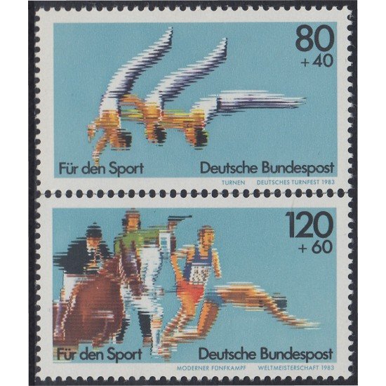 DEP6/FAU4/S Alemania Federal 1004/05 1983 Sorteo por el deporte Actos Disciplinas deportivas MNH