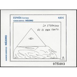 España Spain 5650 2023 Hojita Humor gráfico La eternidad no es para tanto MNH