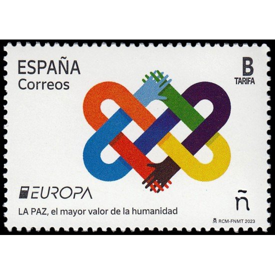 España Spain 5659 2023 Europa La paz el mayor valor de la humanidad MNH Tarifa B