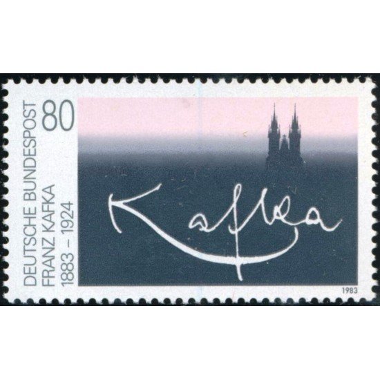 Alemania Federal Germany Nº 1010 1983 100º Aniv. de Kafka Lujo Alemania Federal Germany Nº 1010 1983 100º Aniv. de Kafka Lujo