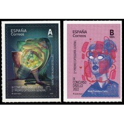 España Spain 5632/33 2023 IX Concurso Disello 2022 Autoadhesivos Tarifa A Tarifa B