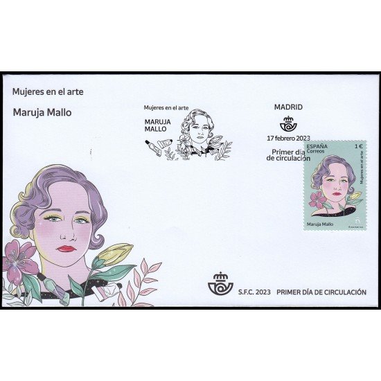 España Spain 5634 2023 Mujeres en el arte Maruja Mallo SPD Sobre Primer Día España Spain 5634 2023 Mujeres en el arte Maruja Mallo SPD Sobre Primer Día