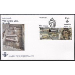 España Spain 5665 2023 Arqueología Villa romana Salar Granada SPD Sobre Primer Día