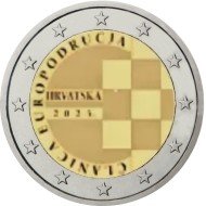 Croacia 2023 2 € euros conmemorativos Introducción del Euro en Croacia