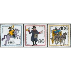 TRA1/S Alemania Federal Germany Nº 1269/71 1989 Sorteo benéfico-Historia del correo-Lujo TRA1/S Alemania Federal Germany Nº 1269/71 1989 Sorteo benéfico-Historia del correo-Lujo