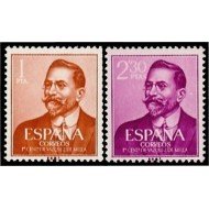 España Spain 1351/52 1961 I Centenario del nacimiento de Juan Vázquez de Mella MNH España Spain 1351/52 1961 I Centenario del nacimiento de Juan Vázquez de Mella MNH