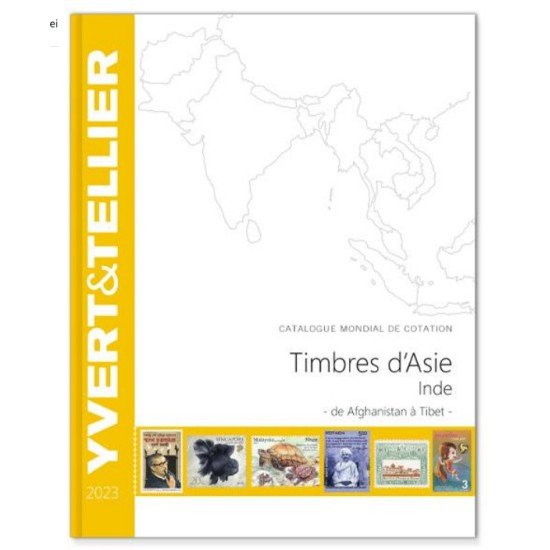 Catálogo Catalogue Yvert 2024 de sellos Asia-India desde Afganistán hasta el Tíbet Catálogo Catalogue Yvert 2024 de sellos Asia-India desde Afganistán hasta el Tíbet