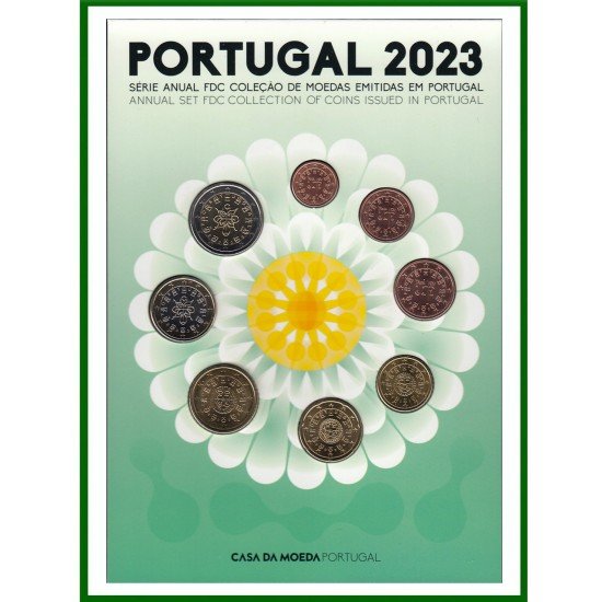 Portugal 2023 Cartera Oficial Monedas € euro Set Cartón 