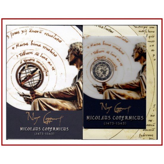Malta 2023 2 € euros conmemorativos Cartera Oficial Nicolás Copérnico Malta 2023 2 € euros conmemorativos Cartera Oficial Nicolás Copérnico