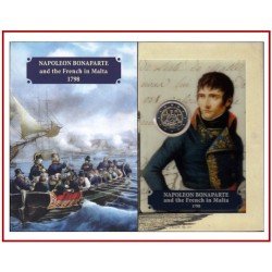 Malta 2023 2 € euros conmemorativos Cartera Oficial  Napoleón Bonaparte