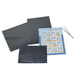 Leuchtturm 312937 HAWID Filoestuches para Bloques 165x95 mm Schaufix, fondo negro / 1210 Leuchtturm 312937 HAWID Filoestuches para Bloques 165x95 mm Schaufix, fondo negro / 1210