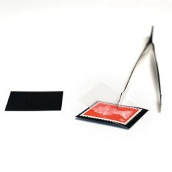 Leuchtturm 302058 HAWID-Estuches 33x55 mm, fondo negro / 6124 Leuchtturm 302058 HAWID-Estuches 33x55 mm, fondo negro / 6124