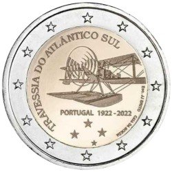Portugal 2022 2 € euros conmemorativos Travesía Atlántico