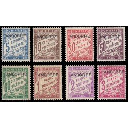 Andorra Francesa 1/8 1931/32 Sellos Tasa de Francia MNH