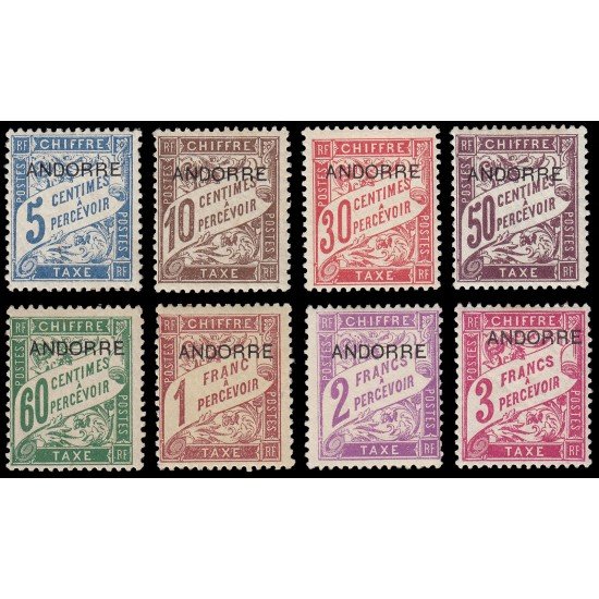Andorra Francesa 1/8 1931/32 Sellos Tasa de Francia MNH