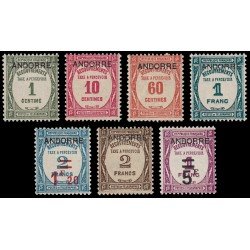 Andorra Francesa Tasas 9/15 1931/32  MNH