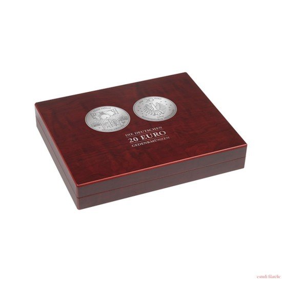 Leuchtturm 365276 Estuche VOLTERRA DUO de Luxe para 60 monedas conmemorativas  alemanas de 20 euros en cáps.