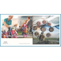 Finlandia 2023 Cartera Oficial Monedas € euros Nación Feliz 