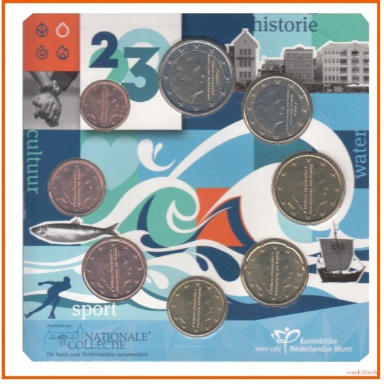 Holanda 2023 Cartera Oficial Monedas € euros Blister Los 4 Elementos - El agua - Holanda 2023 Cartera Oficial Monedas € euros Blister Los 4 Elementos - El agua -
