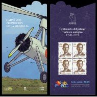 España Spain 5703CP 2023 Centenario primer vuelo en autogiro Carnet promoción de la filatelia Málaga MNH España Spain 5703CP 2023 Centenario primer vuelo en autogiro Carnet promoción de la filatelia Málaga MNH