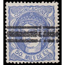España Spain Barrados 107 1870 Alegoría Comunicaciones