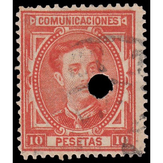 España Spain Telégrafos 182T 1876 Usado