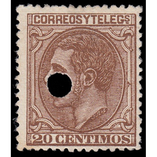 España Spain Telégrafos 203T 1879 MH