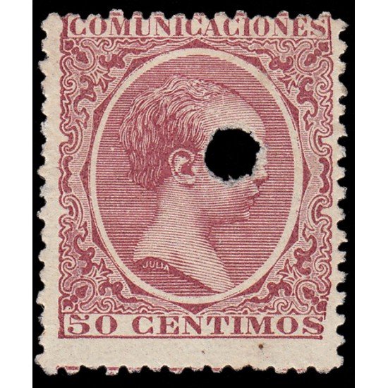 España Spain Telégrafos 224T 1889/99 MH