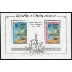 Haití HB 51 Upaep 1992 Descubrimineto de América MNH