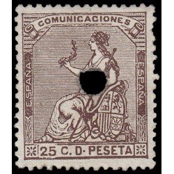 España Spain Telégrafos 135T 1873 España Spain Telégrafos 135T 1873
