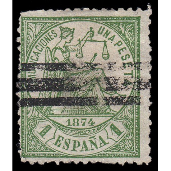 España Spain Barrados 150 1874 Alegoría Comunicaciones 
