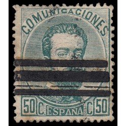 España Spain Barrados 126 1872-73 Reinado de Amadeo I