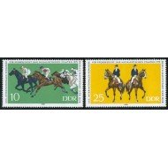 DEP2/FAU3/S Alemania Oriental DDR  Nº 2113/14 1979  XXXº Congres. inter. de ganadería equina Lujo